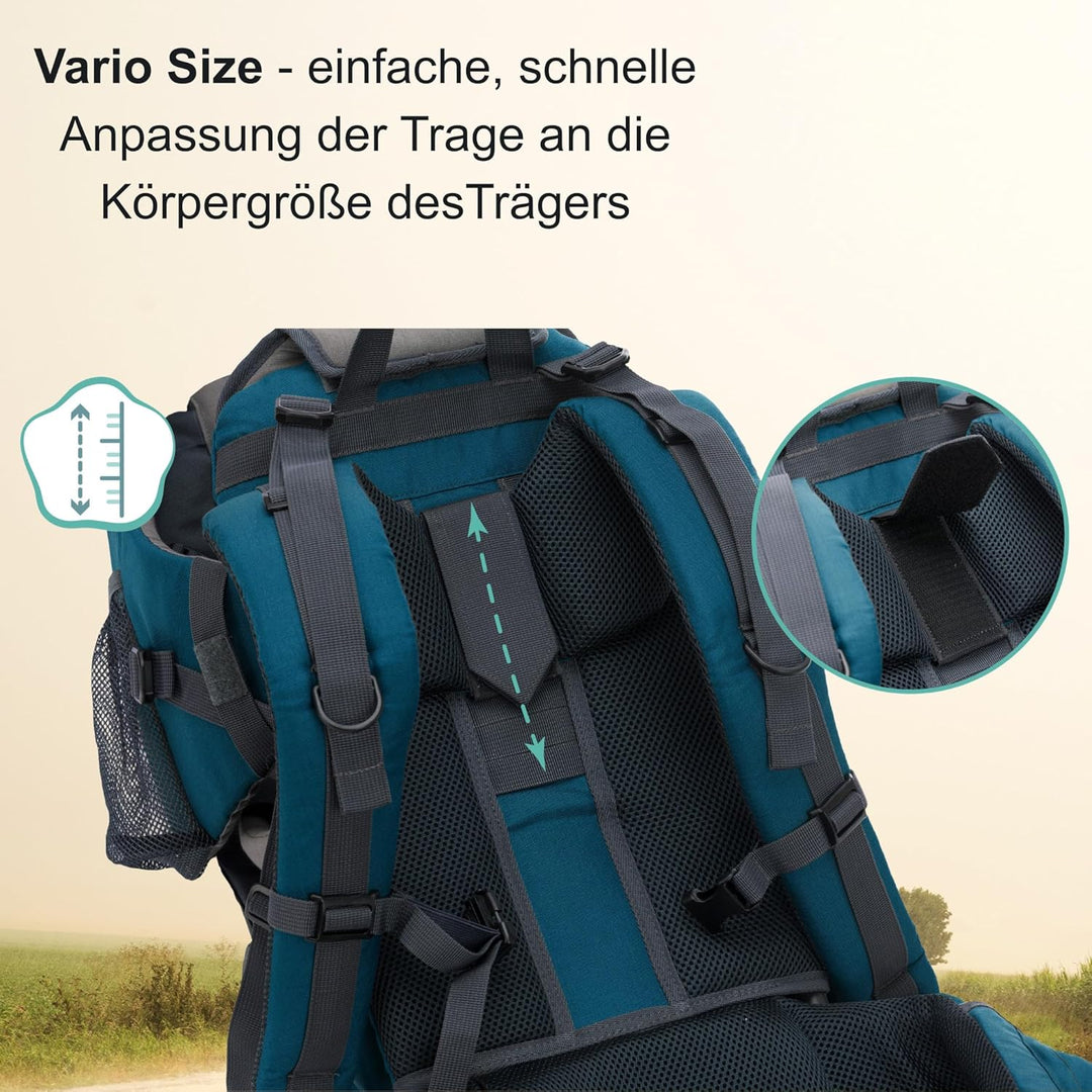Fillikid Rückentrage Explorer Elite Exklusiv | Kindertrage für Wandern & Reise | Babytragerucksack m