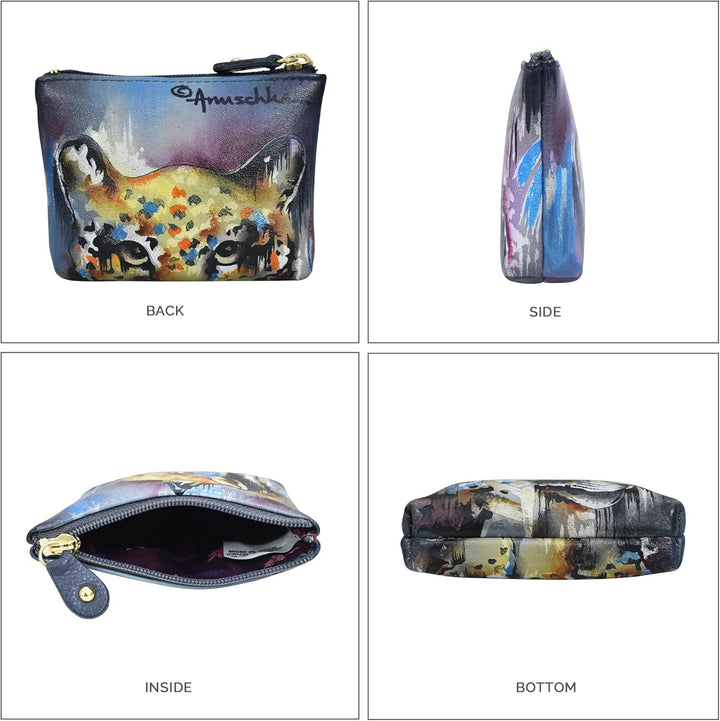 Anuschka Damen Coin Pouch Ac Mnzgeldbrse Abstract Leopard, Abstract Leopard