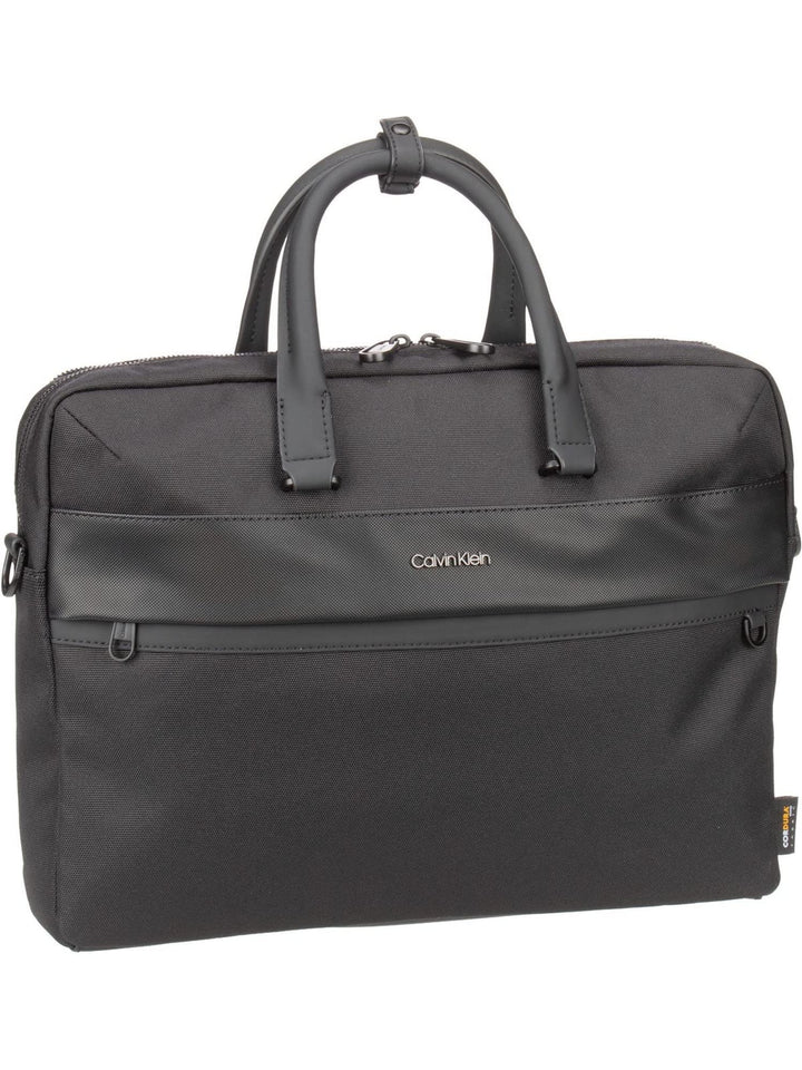 Calvin Klein Herren Remote Laptop Bag W/Sleeve Tasche, Ck Schwarz