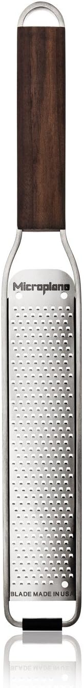 Microplane Master Serie Reiben-Set, Walnussholzgriff, 5 Klingenformen, silber/braun, 5-teilig (1 Set