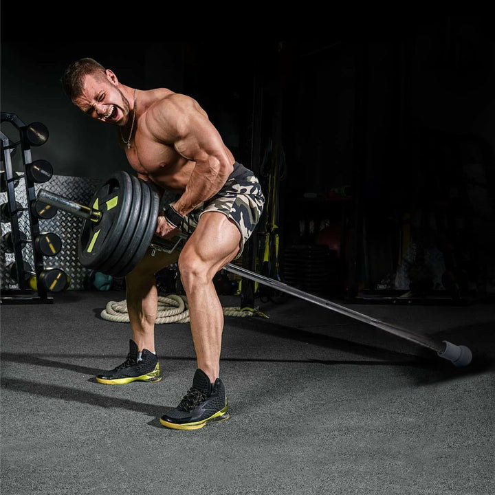 Barbell bomb. Revolutionärer T Bar Row Landmine Halter für Langhanteln. Landmine stand Leicht, Rutsc