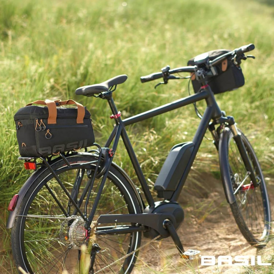 Basil Gepäckträgertasche Miles mit MIK Adapter Black Slate, Black Slate