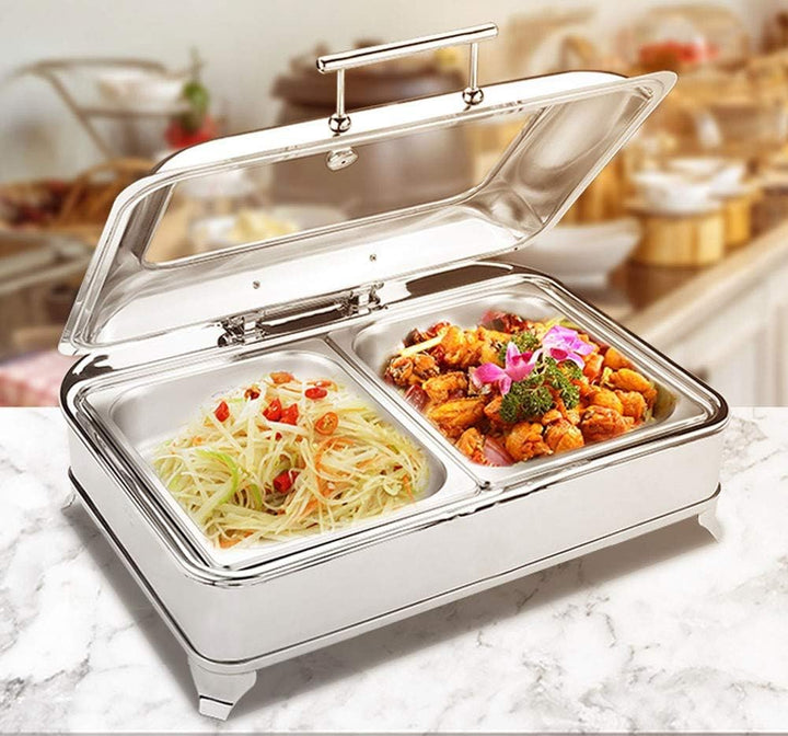 Chafing Dish, Warmhaltebehälter Essen, Buffetwärmer Speisenwärmer Elektrisch, Wärmebehälter für Esse
