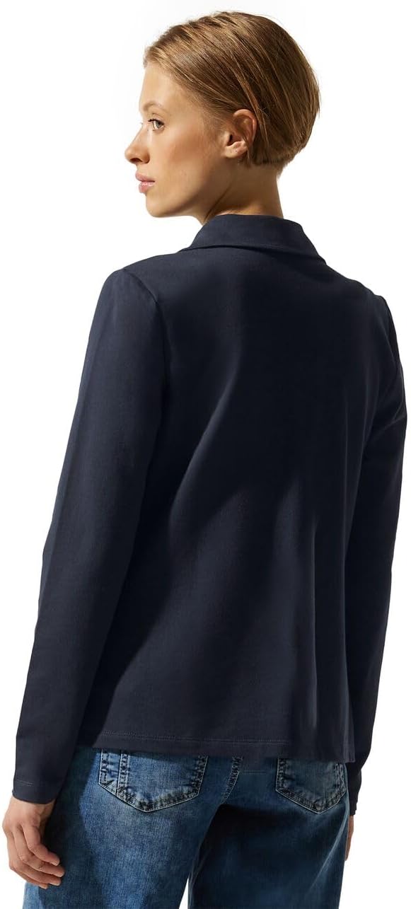 Street One Damen Basic Blazer mit Raffungen 38 Gentle Green, 38 Gentle Green
