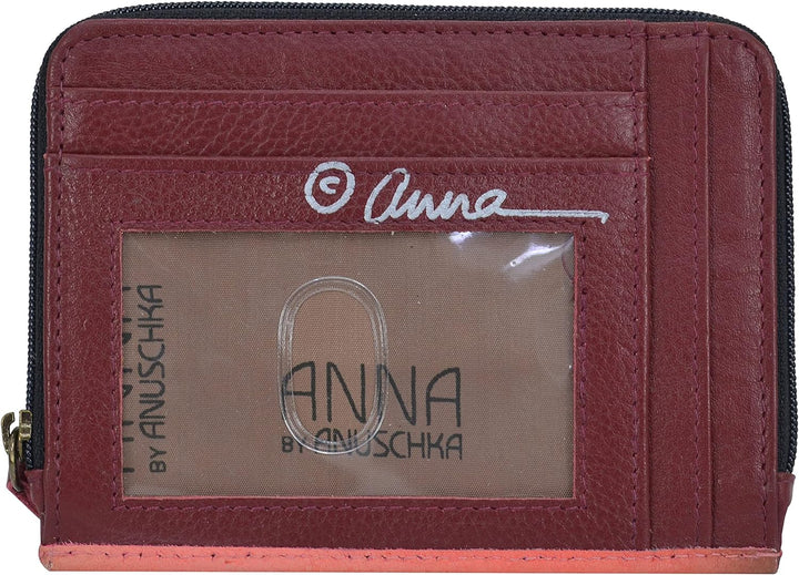 Anna by Anuschka Handbemalte Damen-Geldbörse aus echtem Leder Einheitsgrösse Blumige Grace, Einheits
