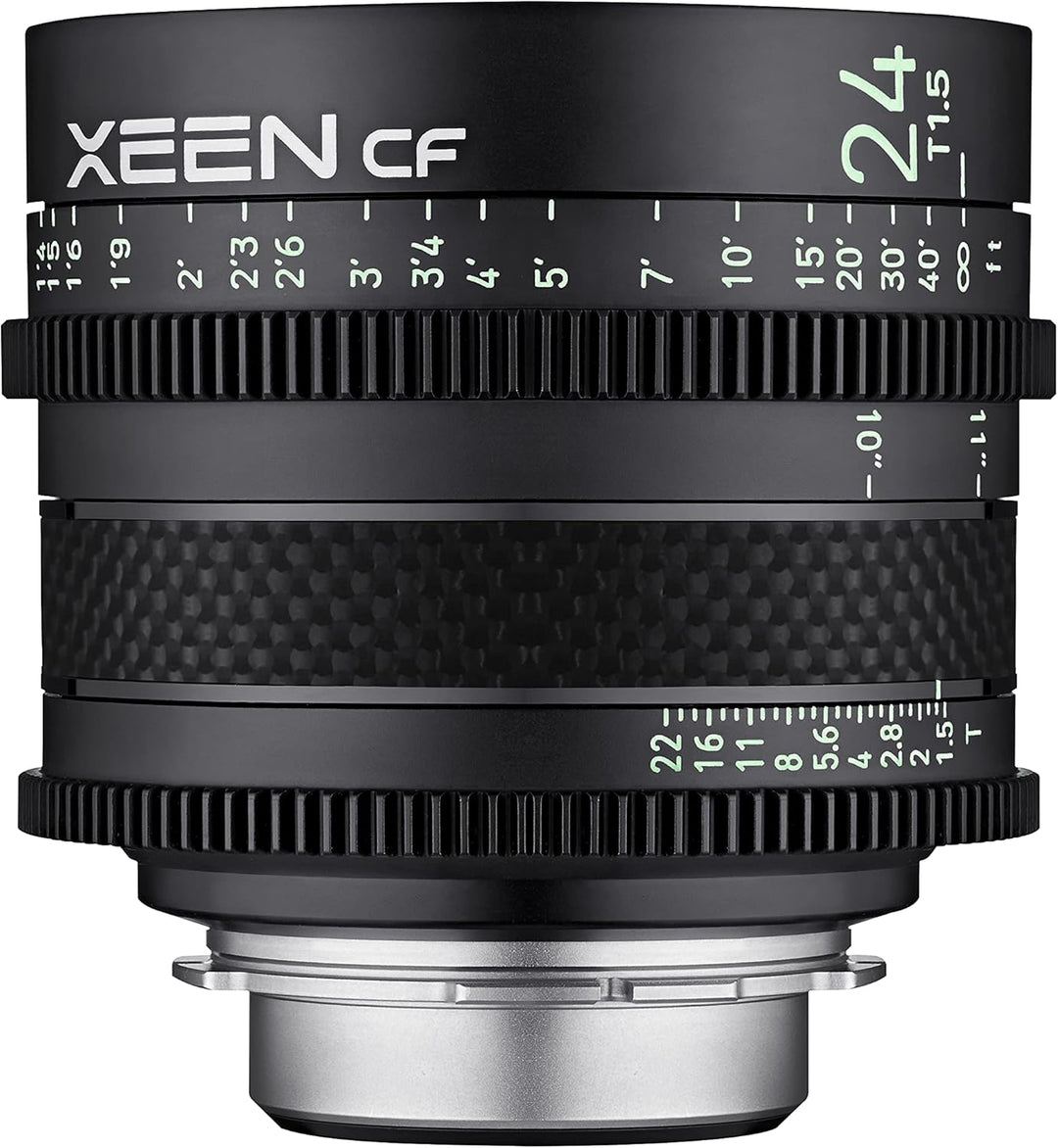 XEEN CF Cinema 24mm T1,5 Canon EF Vollformat – professionelles Cine-Objektiv – Carbon Linsenzylinder