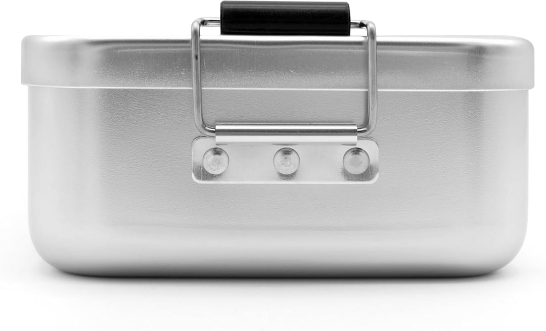 PhotoFancy® Alu-Brotdose personalisierbar – mit Foto oder Text – Retro Lunchbox aus Aluminium – Dire