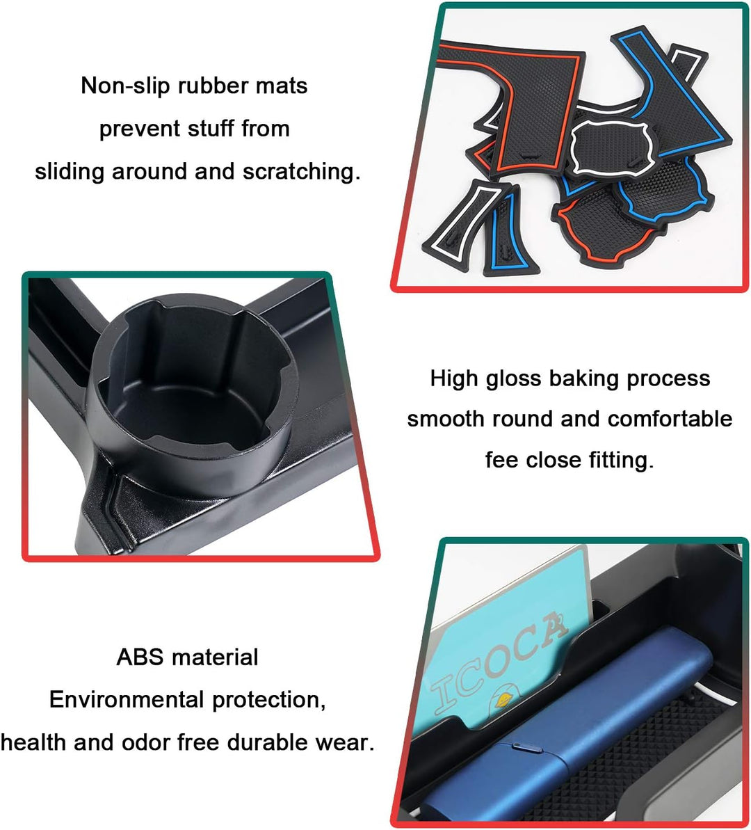 LFOTPP Mittelkonsole Aufbewahrungsbox Jimny, Armlehne Organizer Mittelarmlehne Handschuhfach, Tray S