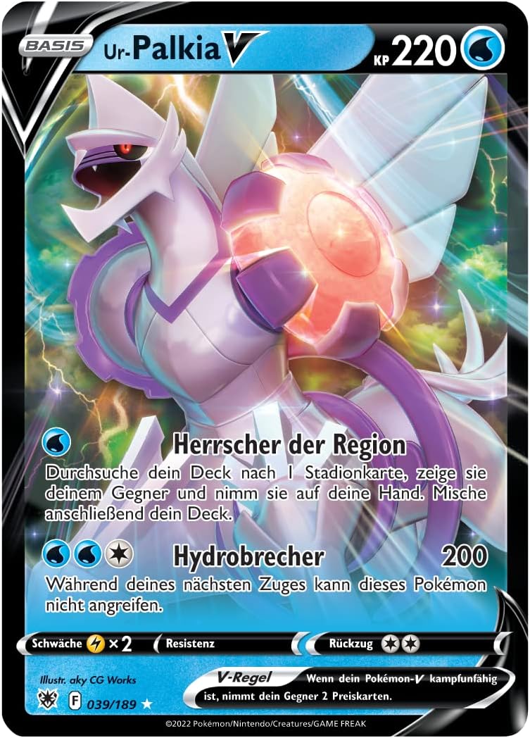 Pokémon-Sammelkartenspiel: Liga-Kampfdeck Ur-Palkia-VSTAR (1 spielbereites 60 Karten-Deck, 3 hologra