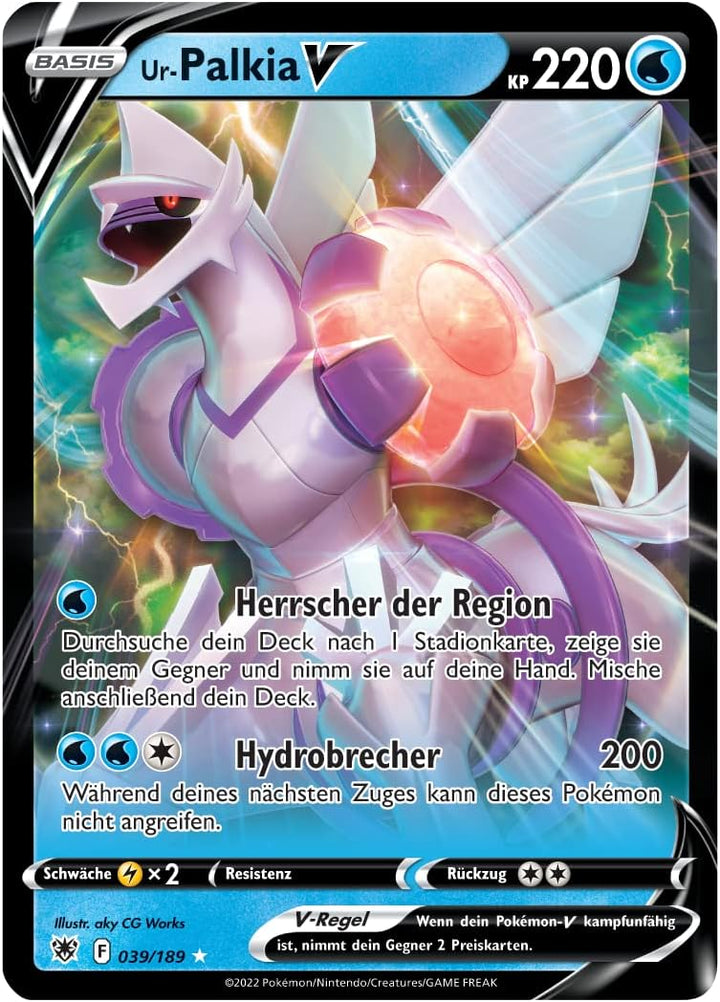 Pokémon-Sammelkartenspiel: Liga-Kampfdeck Ur-Palkia-VSTAR (1 spielbereites 60 Karten-Deck, 3 hologra