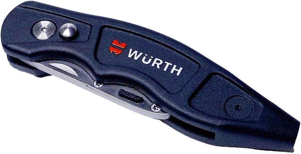 WÜRTH Profi Trapez Klingenmesser mit 1/4 Zoll Bithalter Teppichmesser 071566515