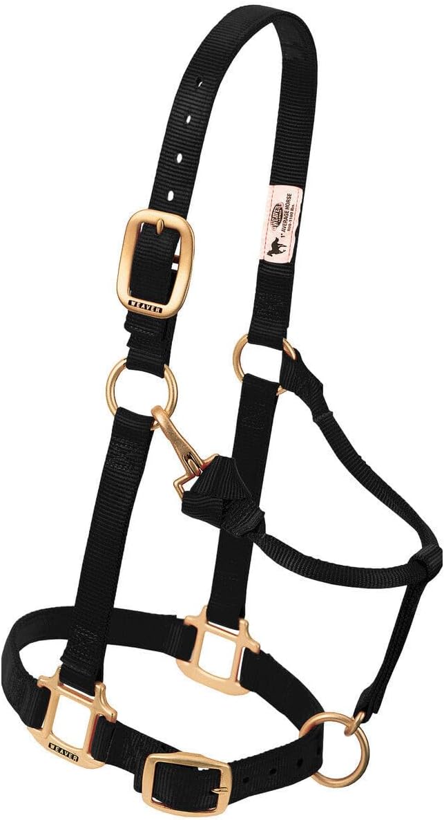 Weaver Leather Original verstellbares Nylonhalfter für Pferde L Horse Hurricane blau, L Horse Hurric