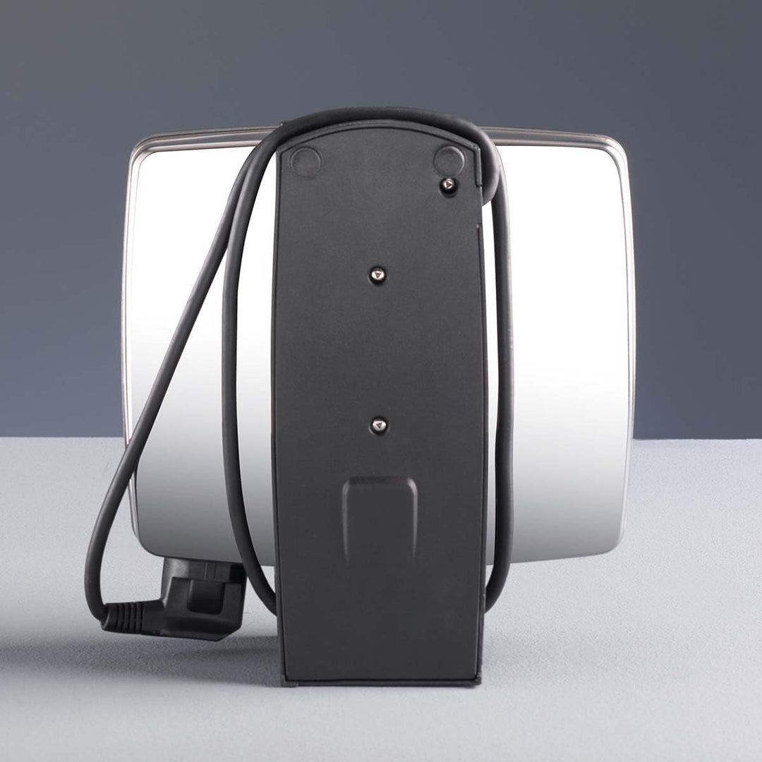 Cloer 6235 Sandwichmaker, 930 W, für 2 ganze Toast, Muschelform, optische Fertigmeldung, Kabelaufwic