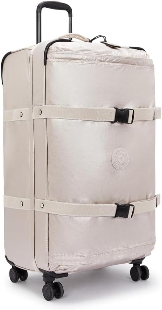 Kipling Spontaneous LRollen-Koffer 360° mit Elastische Träger Metallic Glow, Metallic Glow