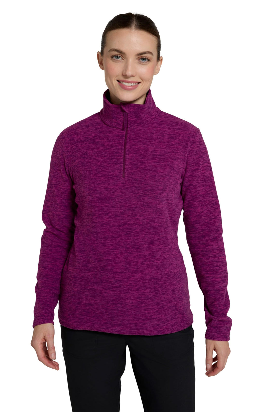 Mountain Warehouse Snowdon Melange Fleece-Pullover Damen - dünner Warmer Winter-Pullover aus Fleece