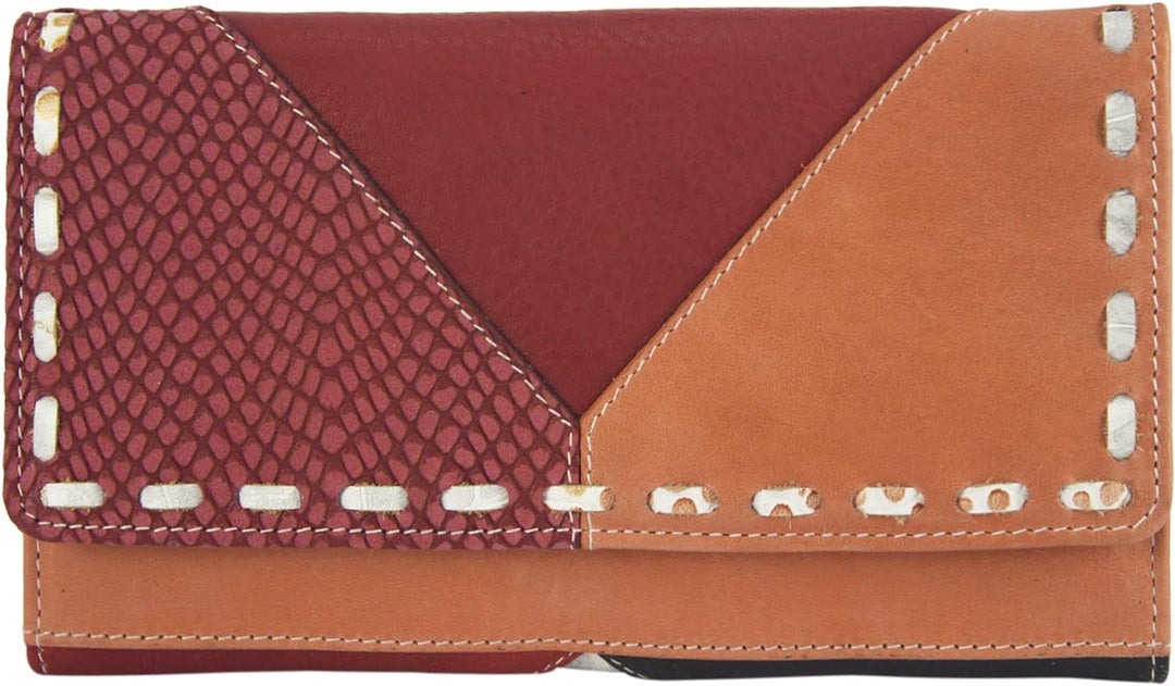 Sunsa Geldbörse. Damen Geldbeutel. Leder Portemonnaie mit RFID Schutz. Kleiner Brieftasche mit Kredi