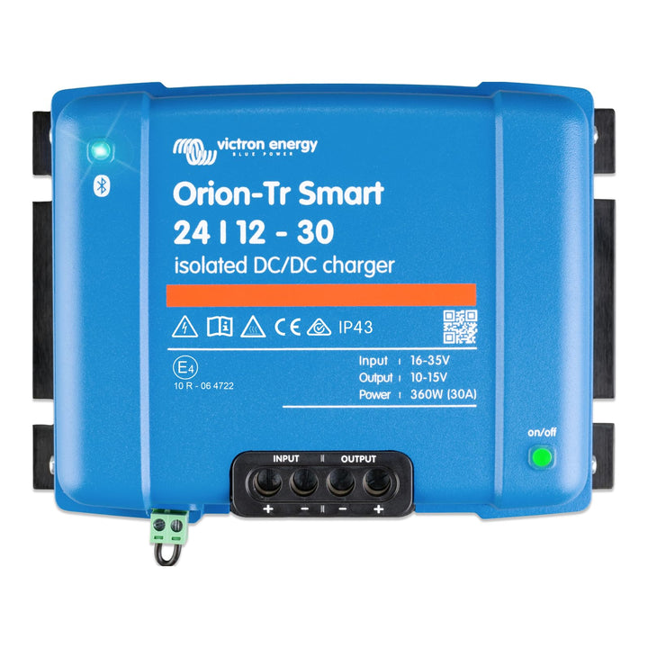 Victron Energy Orion-Tr Smart 24/12-Volt 30 Amp 360-Watt DC-DC Ladebooster, Isoliert (Bluetooth) One
