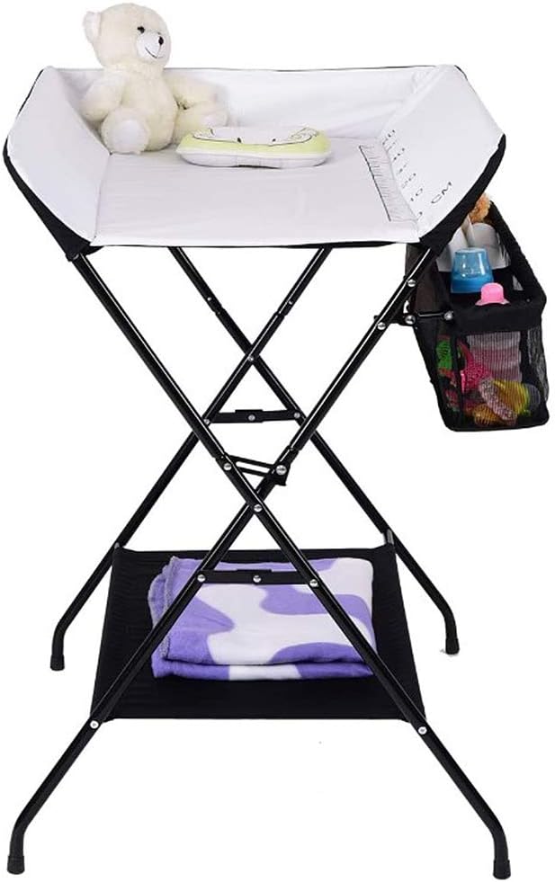 Kedia Baby Wickeltisch, Multifunktions-Wickelkommode, Babypflegetisch, Mobiler Wickeltisch mit Ablag