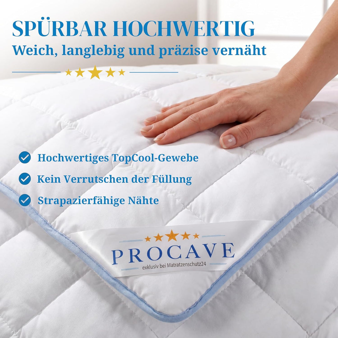 PROCAVE TopCool warme Duo Winter-Qualitäts-Bettdecke für die kalte Jahreszeit | Soft-Komfort-Bettdec