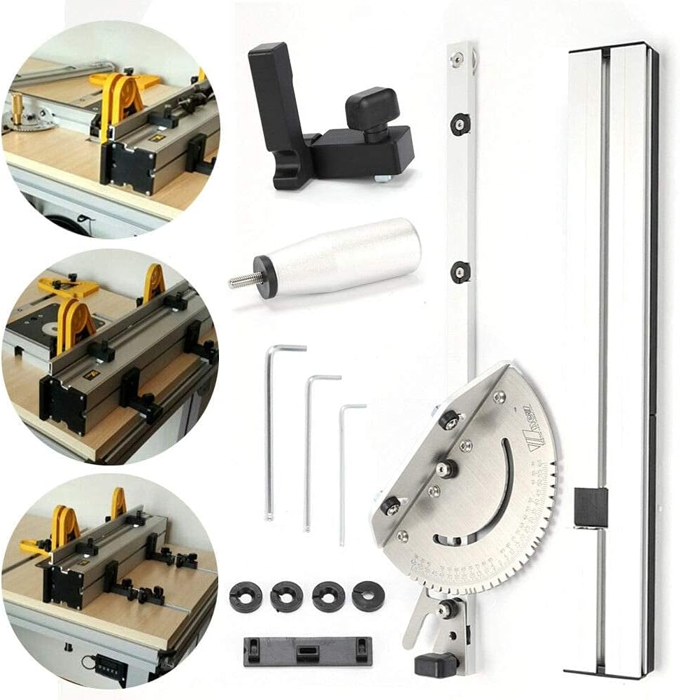 Gehrungslehre Miter Gauge 450mm Gehrungsfugenlehre für Tischkreissäge Tischsäge Bandsäge Router Säge