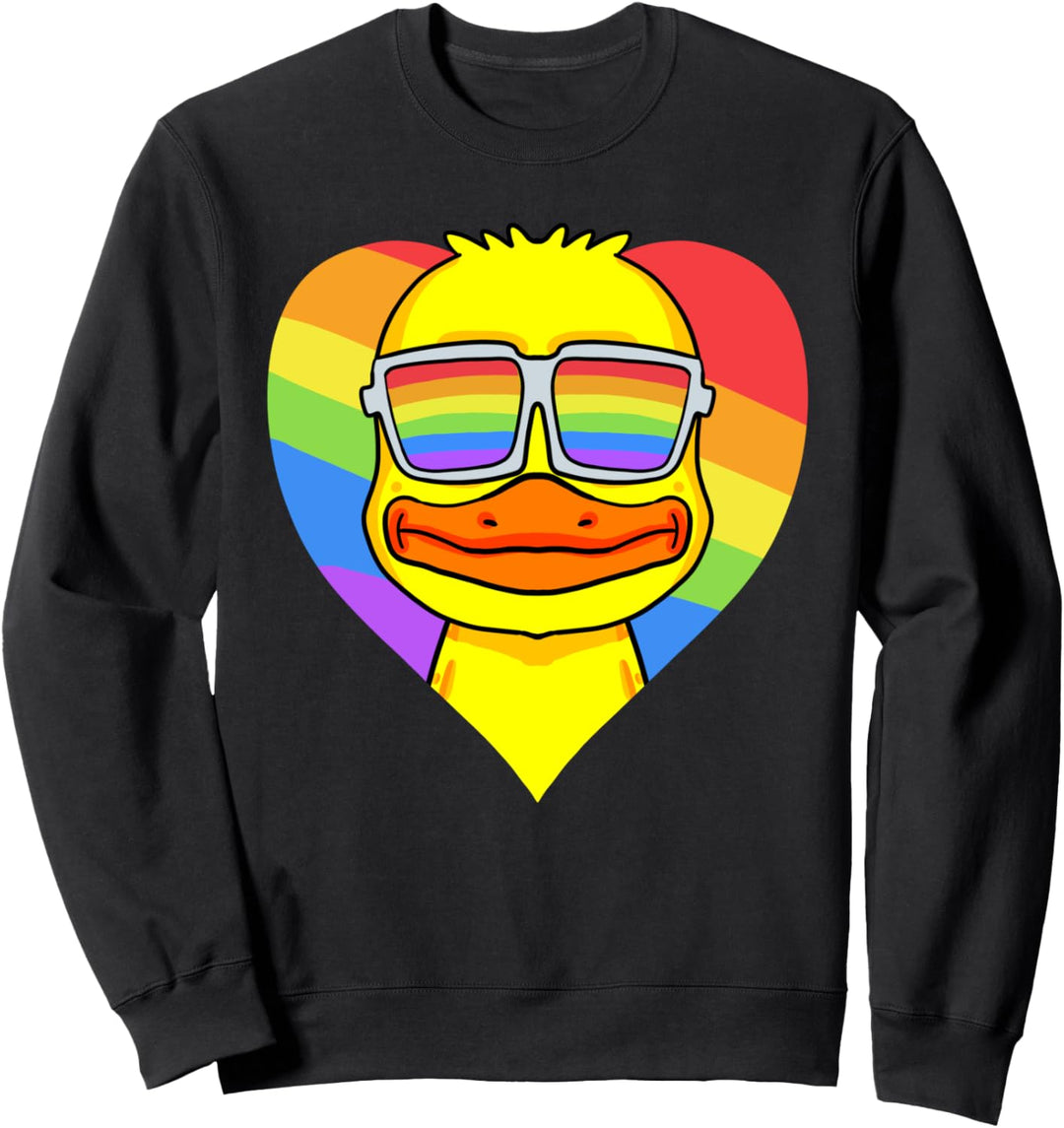 LGBT Regenbogen - Ente - Gay Pride - LGBT Herz Tier Sweatshirt