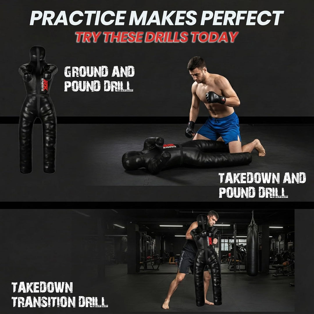 MMA Judo Grappling Dummy Training Boxtasche Brasilianisches BJJ Jiu Jitsu Stehende Position Wrestlin