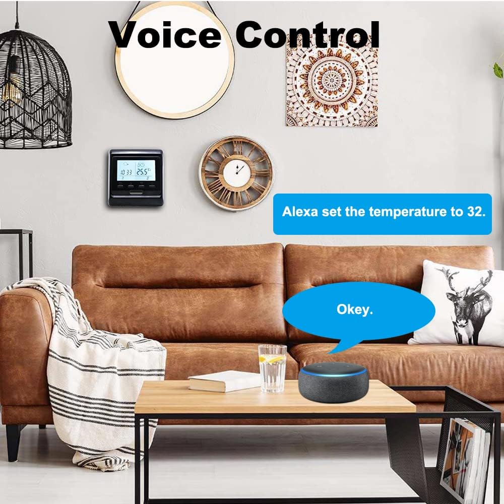 MINCO Home Programmable Tuya Smart WiFi Thermostat Electric Heating Warm Floor Temperature Controlle