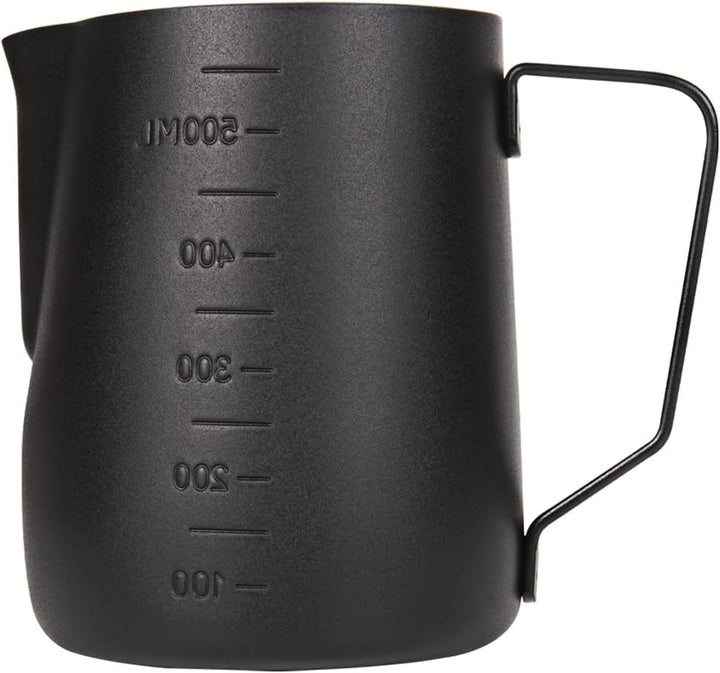 Dianoo Espresso Dampfkrug 600ml, Milchaufschäumkrug Edelstahl mit Messung, Milchaufschäumbecher, Kaf