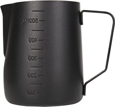 Dianoo Espresso Dampfkrug 600ml, Milchaufschäumkrug Edelstahl mit Messung, Milchaufschäumbecher, Kaf