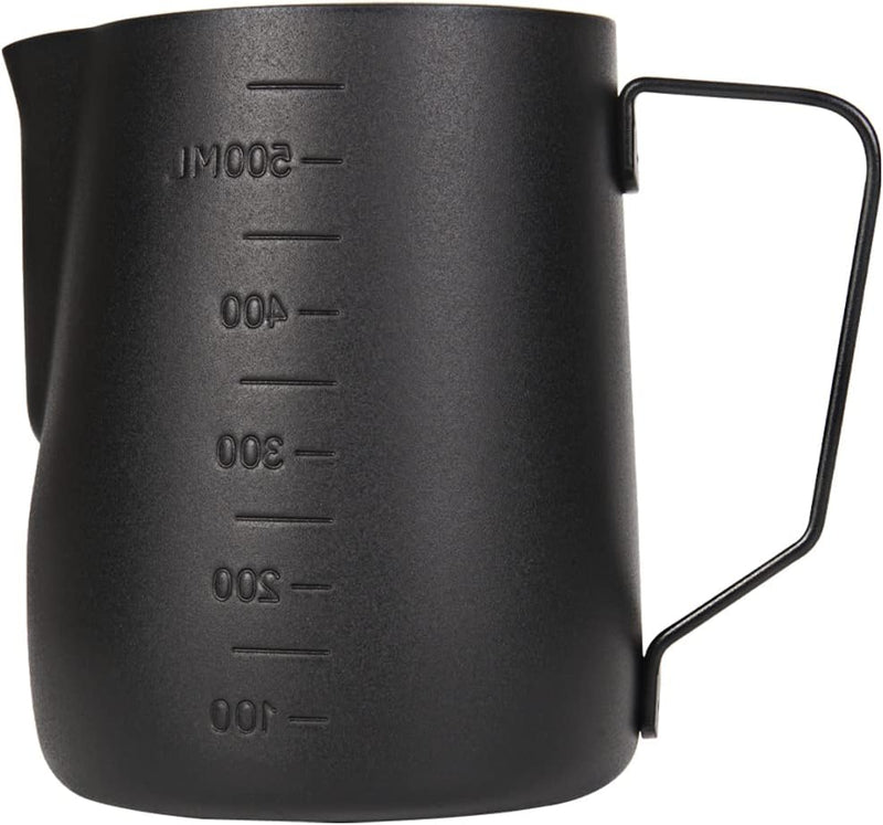 Dianoo Espresso Dampfkrug 600ml, Milchaufschäumkrug Edelstahl mit Messung, Milchaufschäumbecher, Kaf