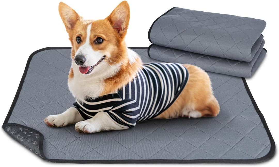 Nobleza 2 Stück Welpenunterlagen Waschbar, 90 x 80 cm Wiederverwendbare Matten für Hunde, Schnell Ab