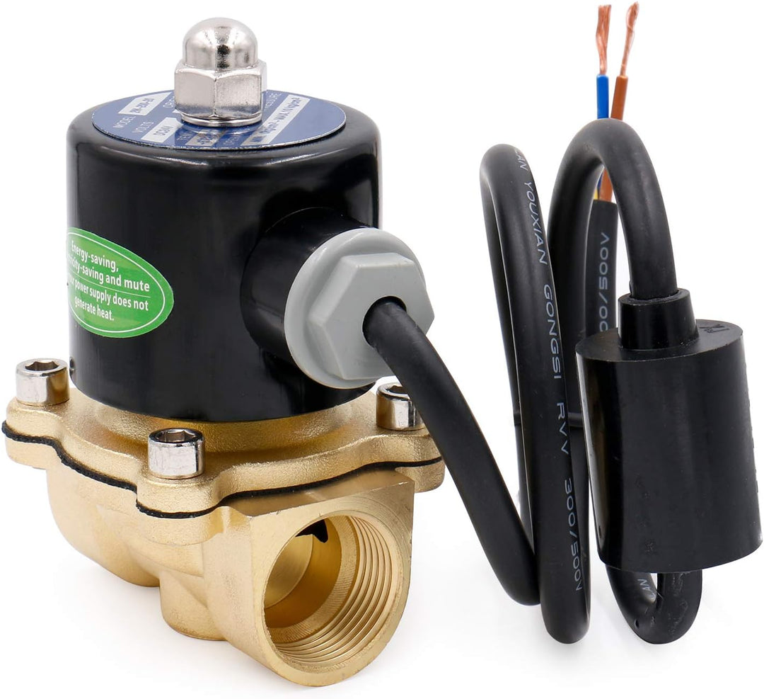 Heschen Messing Elektrisches Magnetventil, 2W-200-20J, 3/4 Zoll, AC220V, Direct Action Wasser Air, N