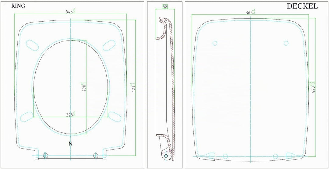 Ideal Standard T629801 Cantica WC-Sitz mit Softclosing, mit Softclosing