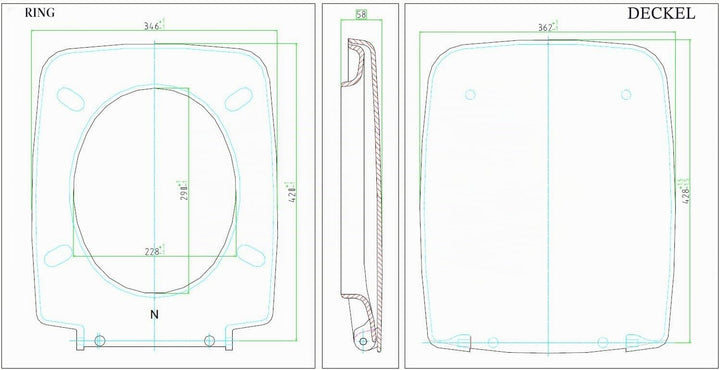 Ideal Standard T629801 Cantica WC-Sitz mit Softclosing, mit Softclosing