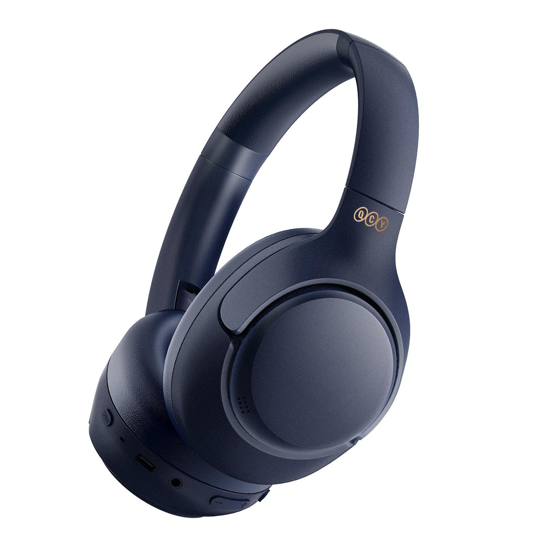 QCY H3 ANC Bluetooth Kopfhörer Over Ear,Hybrid Active Noise Cancelling Kopfhörer,Hi-Res Sound,60H Ak