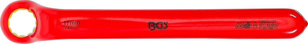 BGS 72017 | VDE-Einringschlüssel | tief gekröpft | SW 17 mm, SW 17 mm