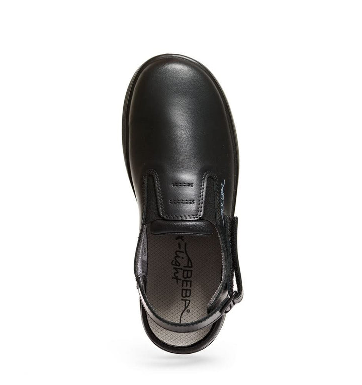 Abeba Clog 711135 - X-Light Glattleder schwarz 36 EU, 36 EU