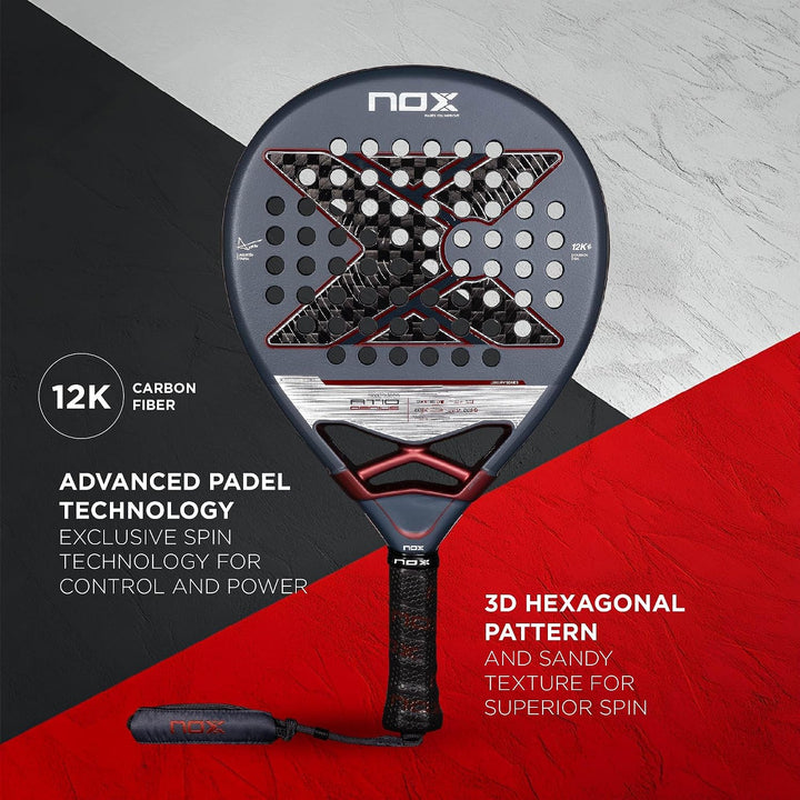 Nox At10 Genius 12k by Agustin Tapia Padel Racket 360-375 gr