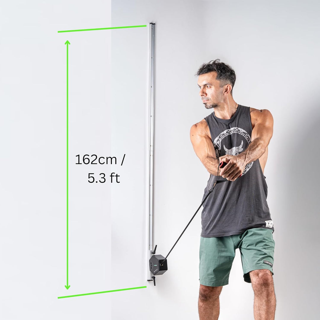 GymDock Wandhalterung – Verstellbare Profi-Wandschiene für Go-Tone Gym Machine – Flexible Höhenverst