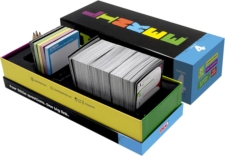 John Adams IDEAL, LINKEE Trivia Game: Four Little Questions, with one Big link!, Family Games, for 2