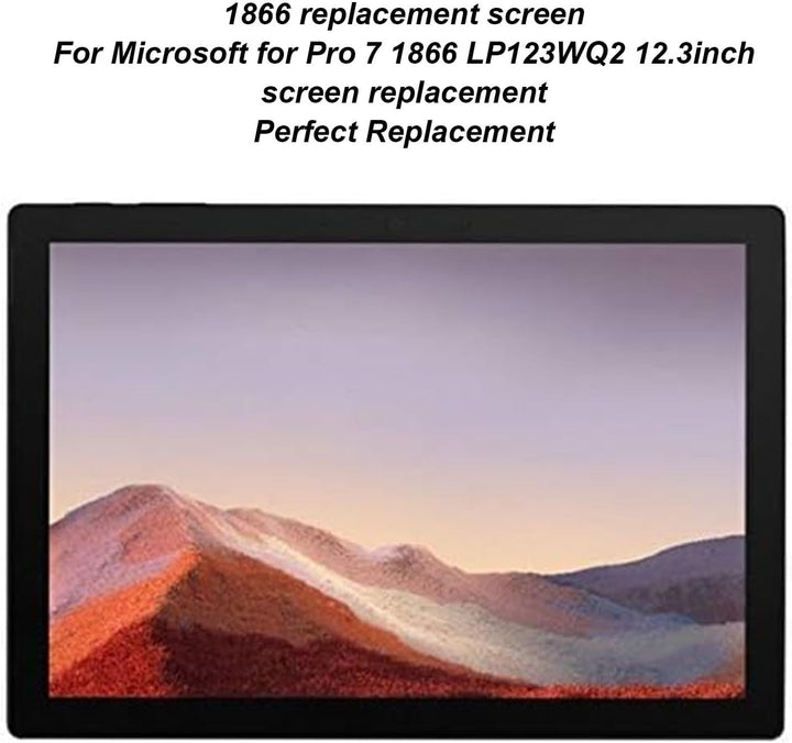Garsent 12,3-Zoll-Bildschirmersatz für Microsoft Surface Pro 7 1866 LP123WQ2, 2736 X 1824 IPS-LCD-Di