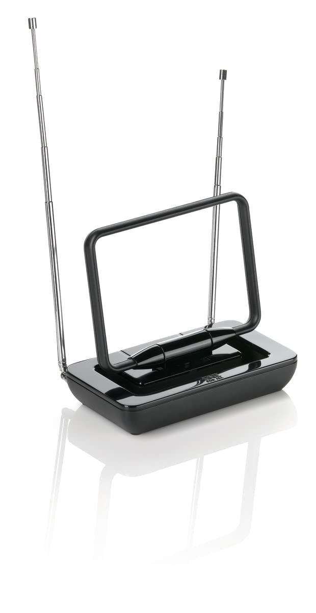 One for All – 3G-4G-5G-blockfilter - DVB-T2 Zimmerantenne Digital-TV in HD Dreh- und kippbar 0 bis 1