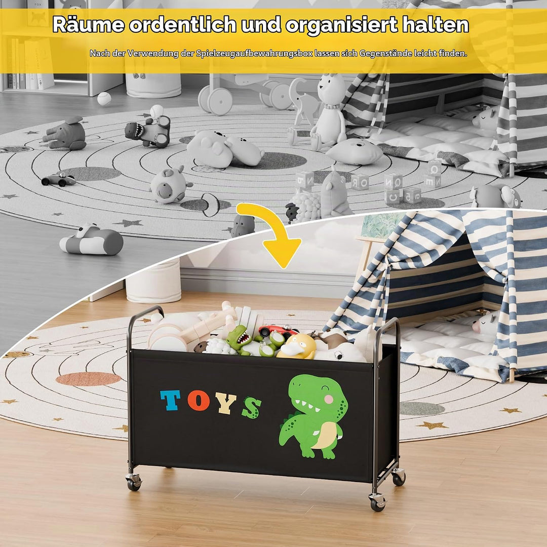 GRANNY SAYS Spielzeugkiste mit Rollen, Extra Gross Aufbewahrungsbox Kinder, Aufbewahrung Kinderzimme