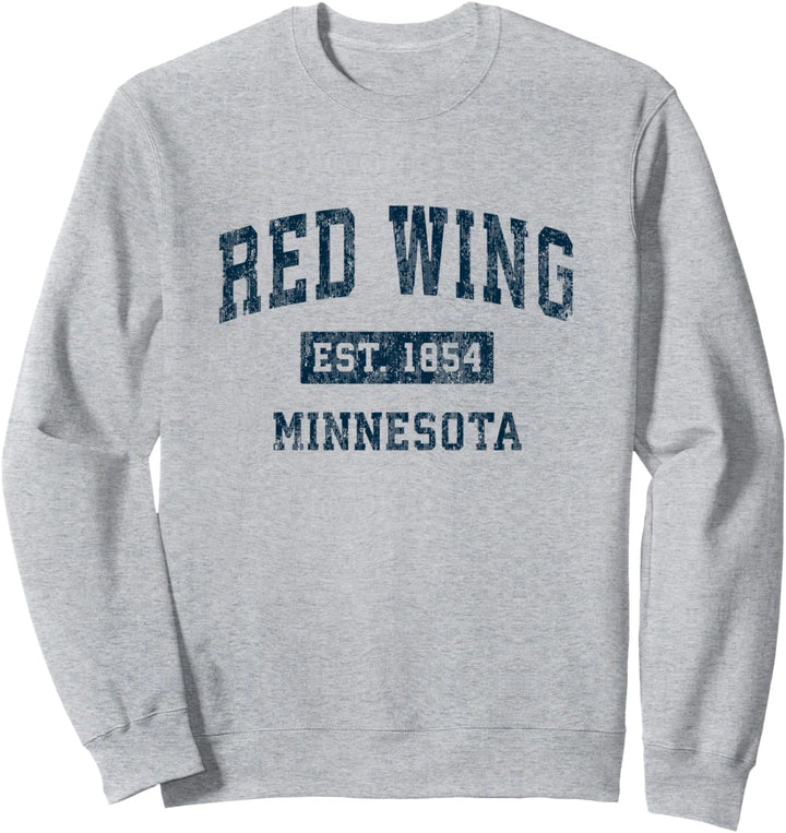 Red Wing Minnesota MN Vintage-Sportdesign, Marine-Druck Sweatshirt