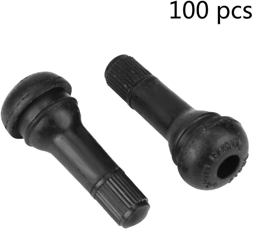 100 STÜCKE Auto Autoreifen Ventilkappe, Reifen Ventile Snap In Reifen Ventilschaft Gummi Ventil Deck