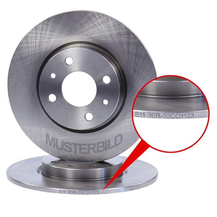 2x Bremsscheibe Voll Ø239 vorne