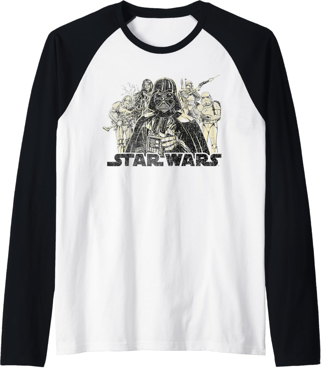 Star Wars Vintage Villains Logo Poster Raglan