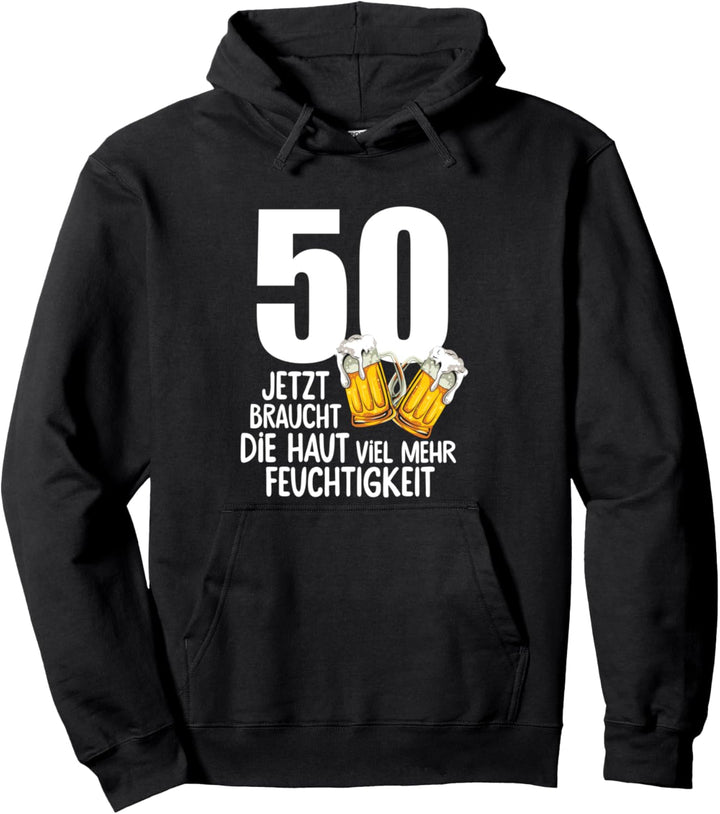 50. Geburtstag Männer Bier Humor Pullover Hoodie