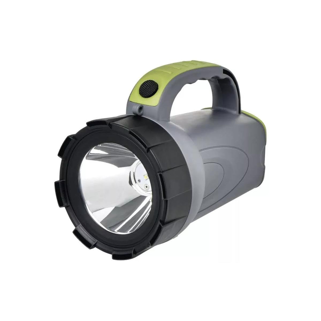 EMOS - aufladbarer LED-Handscheinwerfer - 300lm, max. 370m - 2 Leuchtmodi - 30 Std. - mit rutschfest
