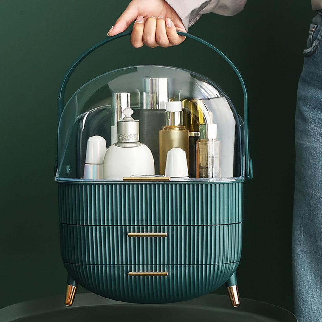 Kosmetik-Organizer, Aufbewahrungsbox, staubdicht, Make-up-Koffer mit Schublade, multifunktionaler Ma